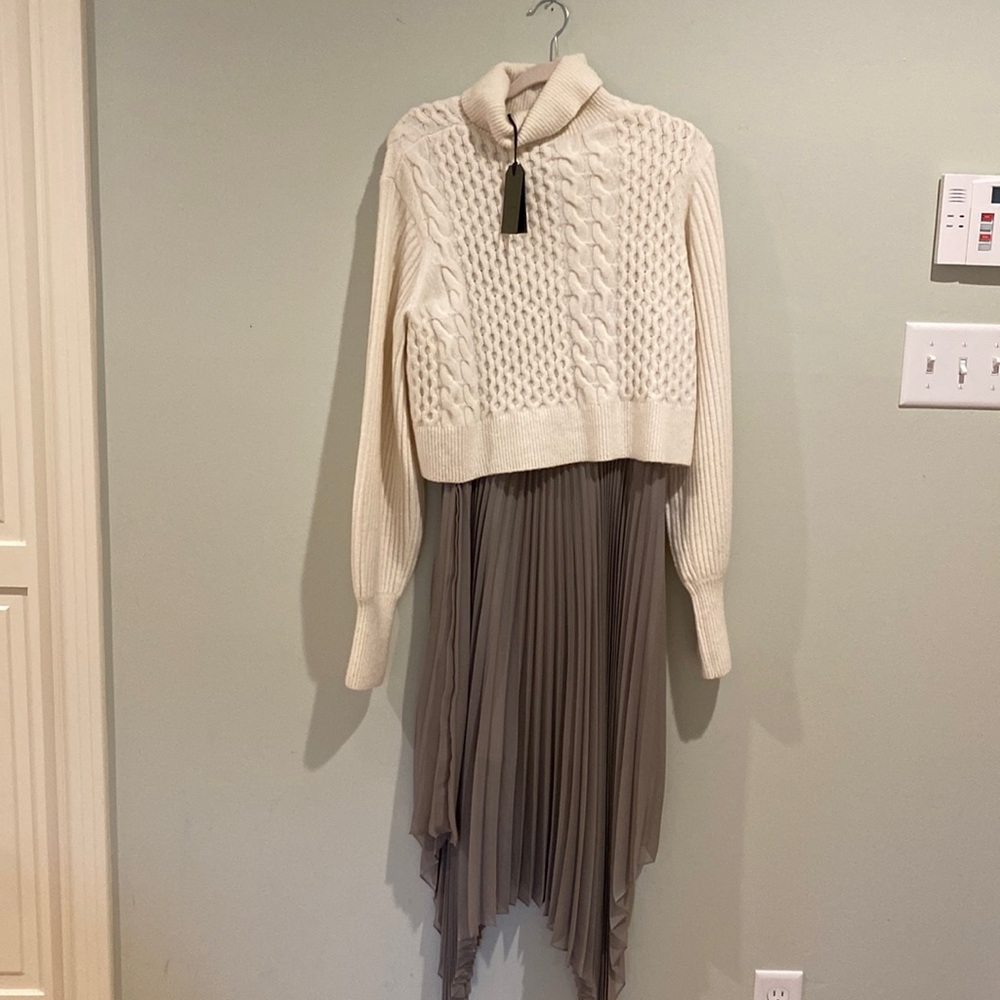 Gorgeous AllSaints dress with unattached sweater. 2 items for the price of one!